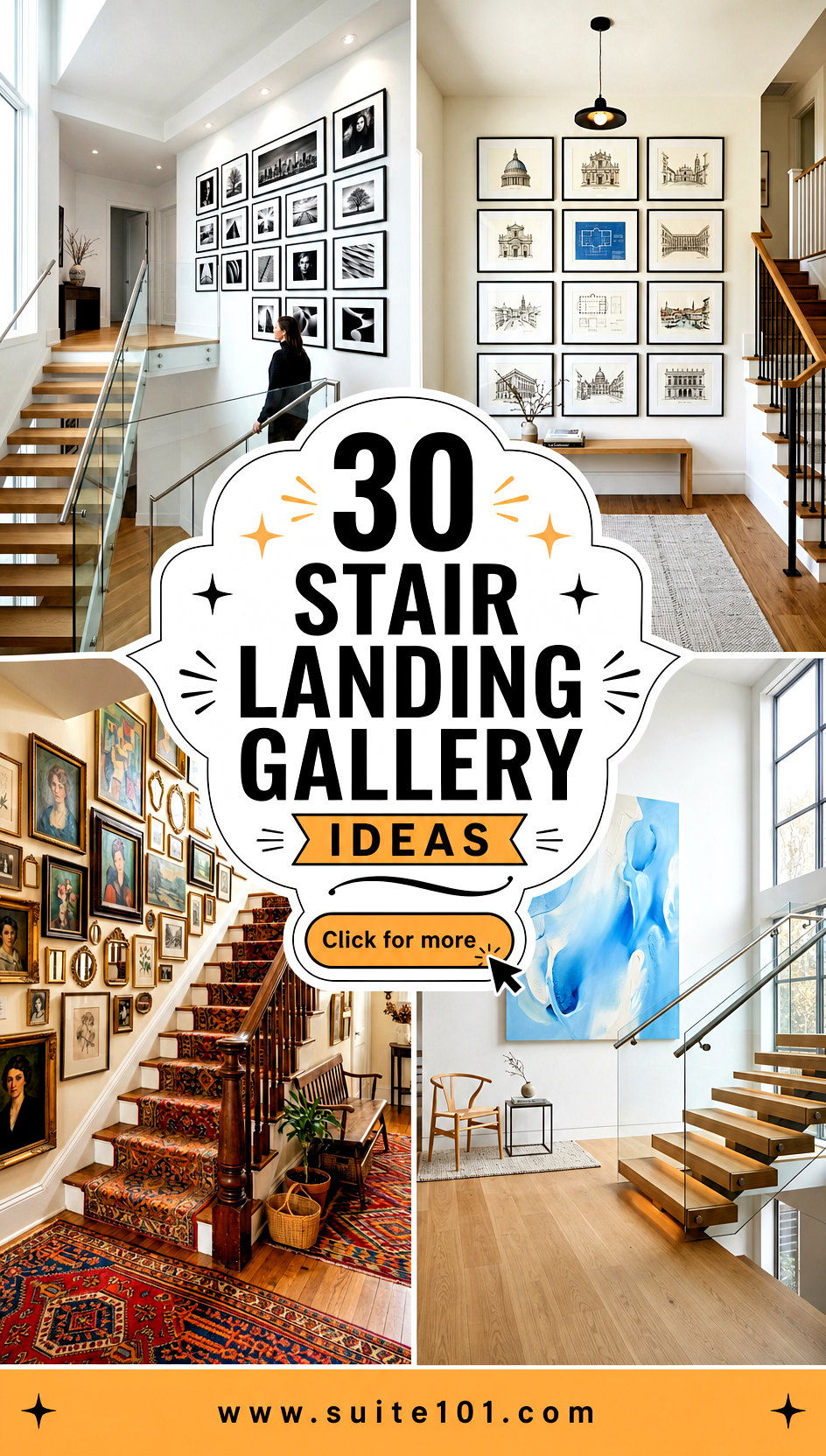 30 Stair Landing Gallery Ideas to Make Every Turn Look Designed - 30 Stair Landing Gallery Ideas to Make Every Turn Look Designed