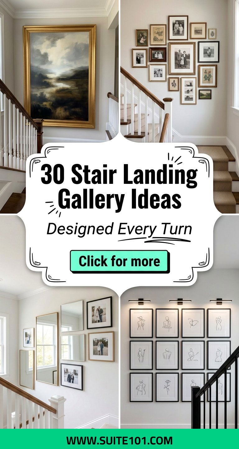 30 Stair Landing Gallery Ideas to Make Every Turn Look Designed - 30 Stair Landing Gallery Ideas to Make Every Turn Look Designed