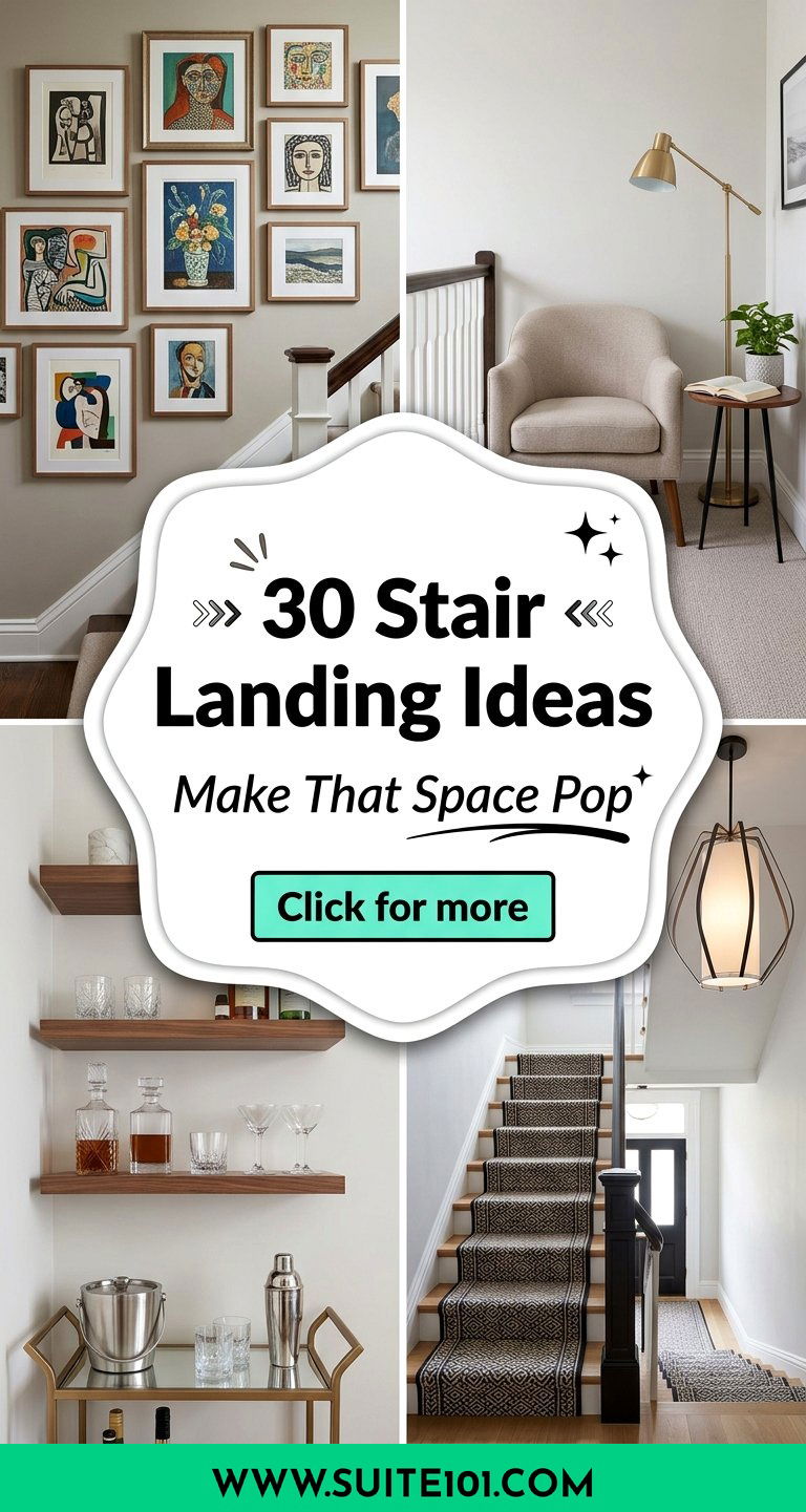 30 Stair Landing Ideas to Make That Overlooked Space Pop - 30 Stair Landing Ideas to Make That Overlooked Space Pop