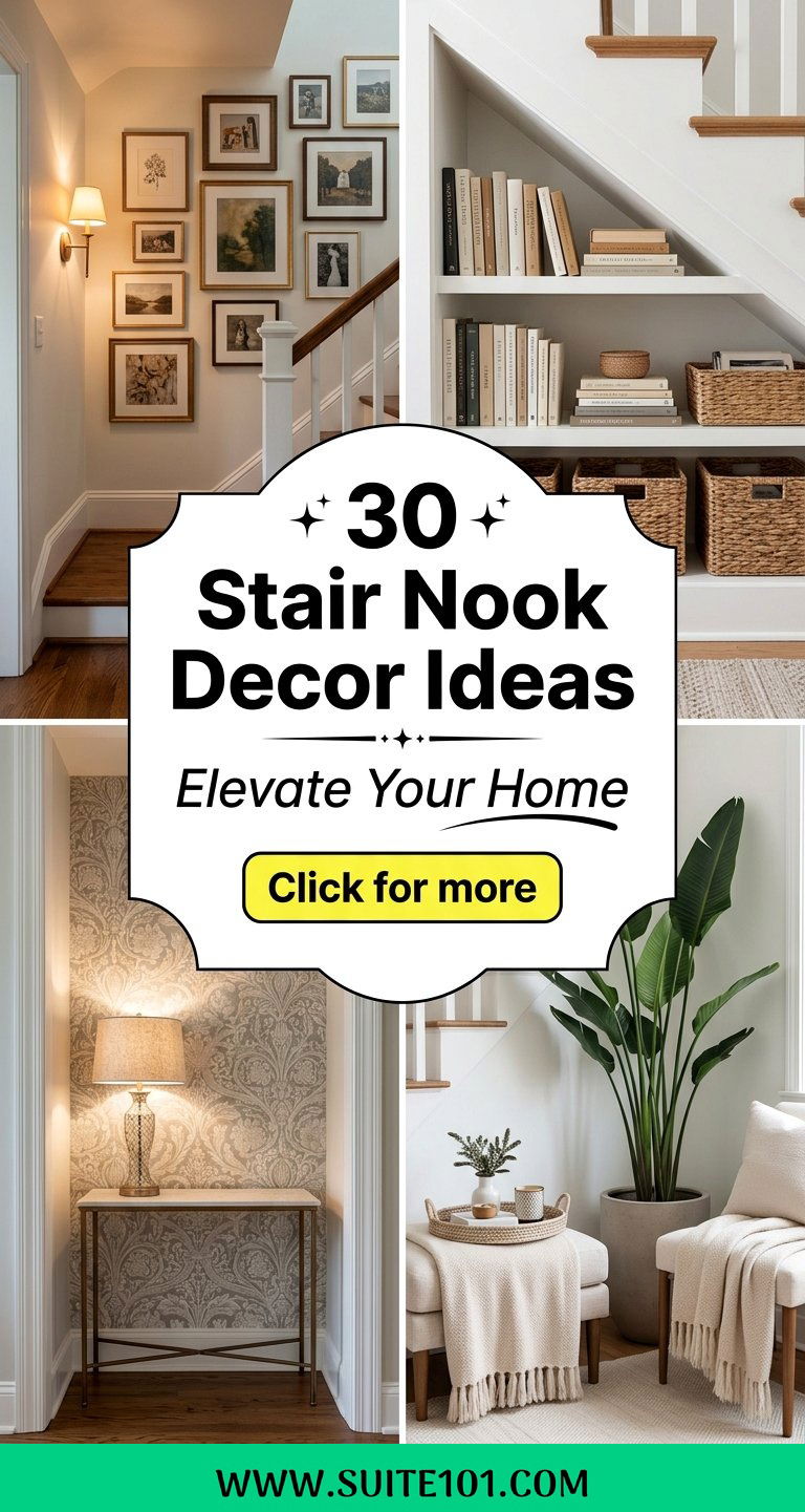 30 Stair Nook Decor Ideas to Elevate Your Home in Minutes - 30 Stair Nook Decor Ideas to Elevate Your Home in Minutes