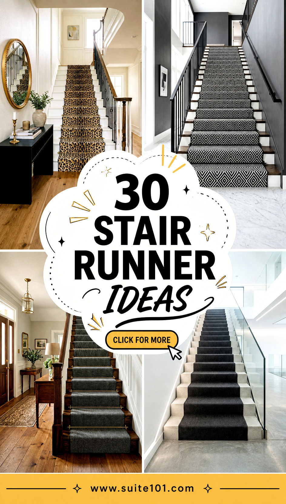 30 Stair Runner Ideas for a Clean Cozy Upgrade Youll Love - 30 Stair Runner Ideas for a Clean, Cozy Upgrade You'll Love