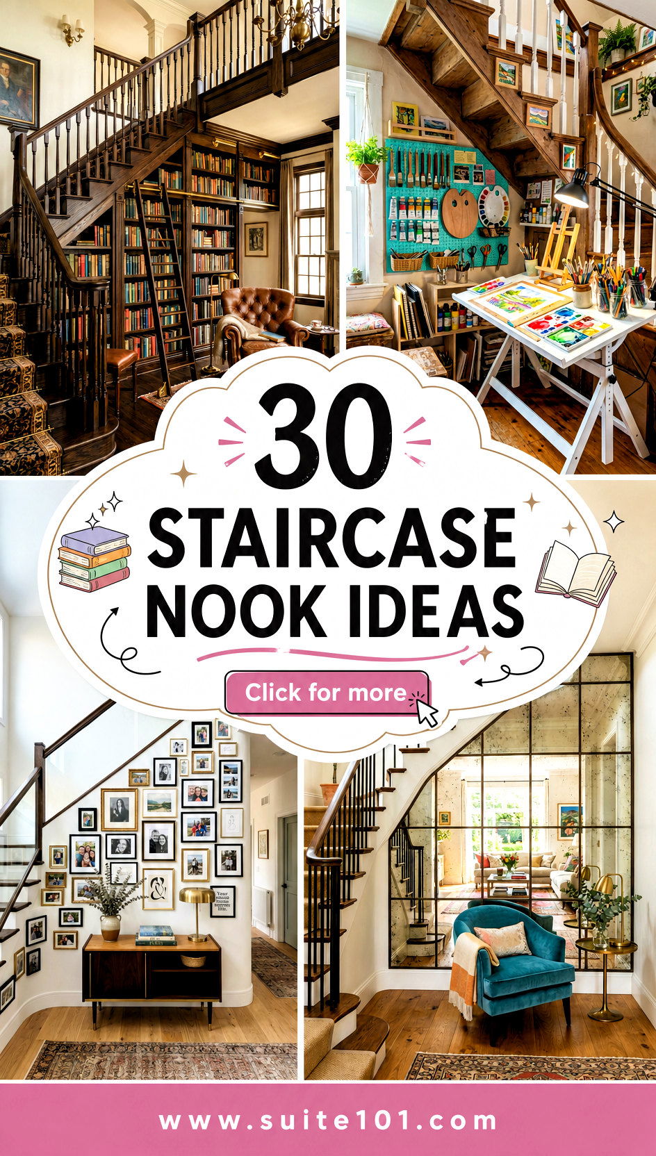 30 Staircase Nook Ideas to Create a Cozy Hidden Reading Spot - 30 Staircase Nook Ideas to Create a Cozy Hidden Reading Spot