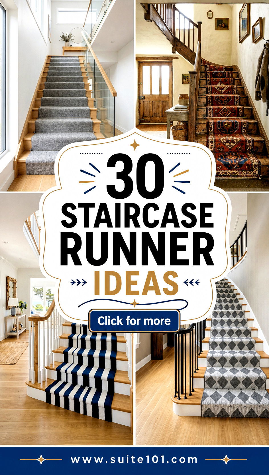 30 Staircase Runner Ideas to Upgrade Grip Style and Comfort - 30 Staircase Runner Ideas to Upgrade Grip, Style, and Comfort