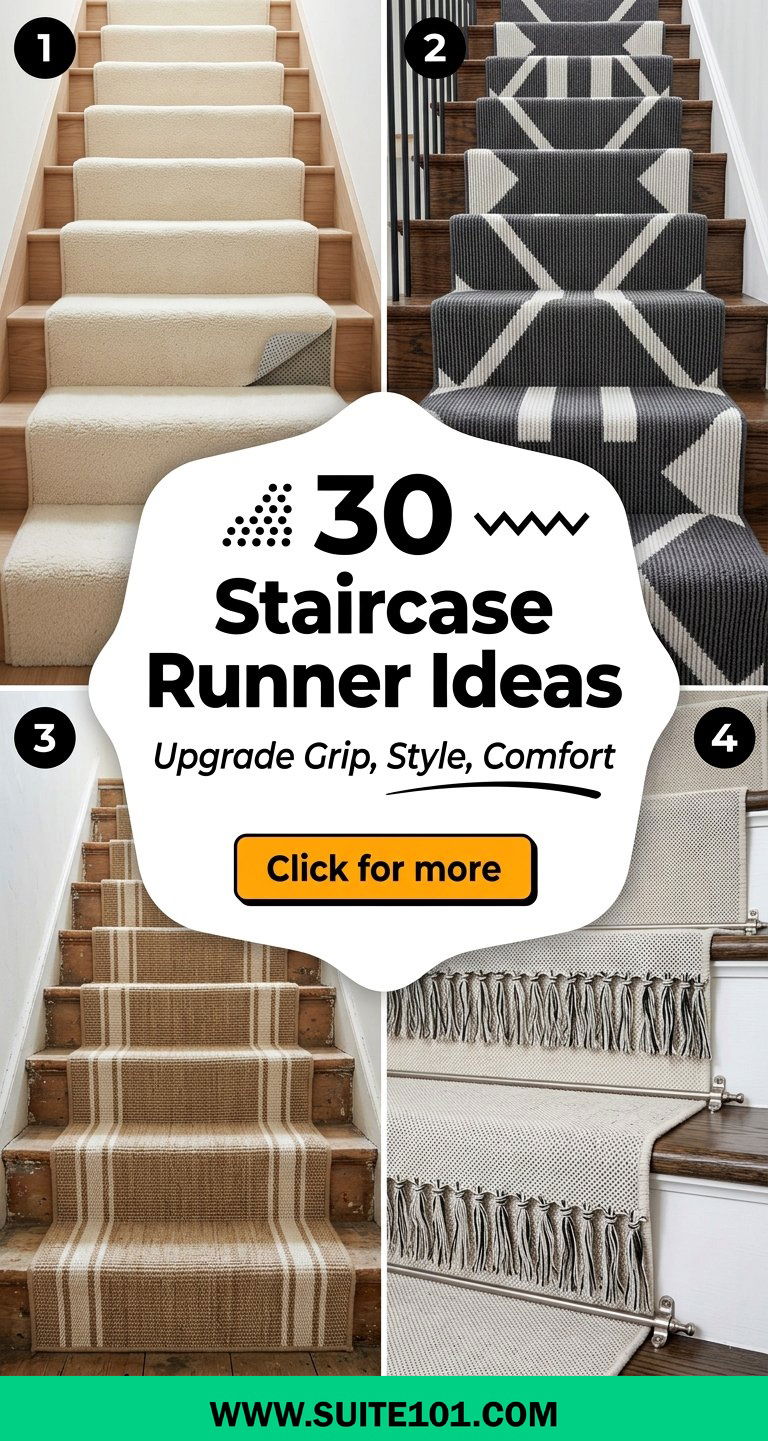 30 Staircase Runner Ideas to Upgrade Grip Style and Comfort - 30 Staircase Runner Ideas to Upgrade Grip, Style, and Comfort