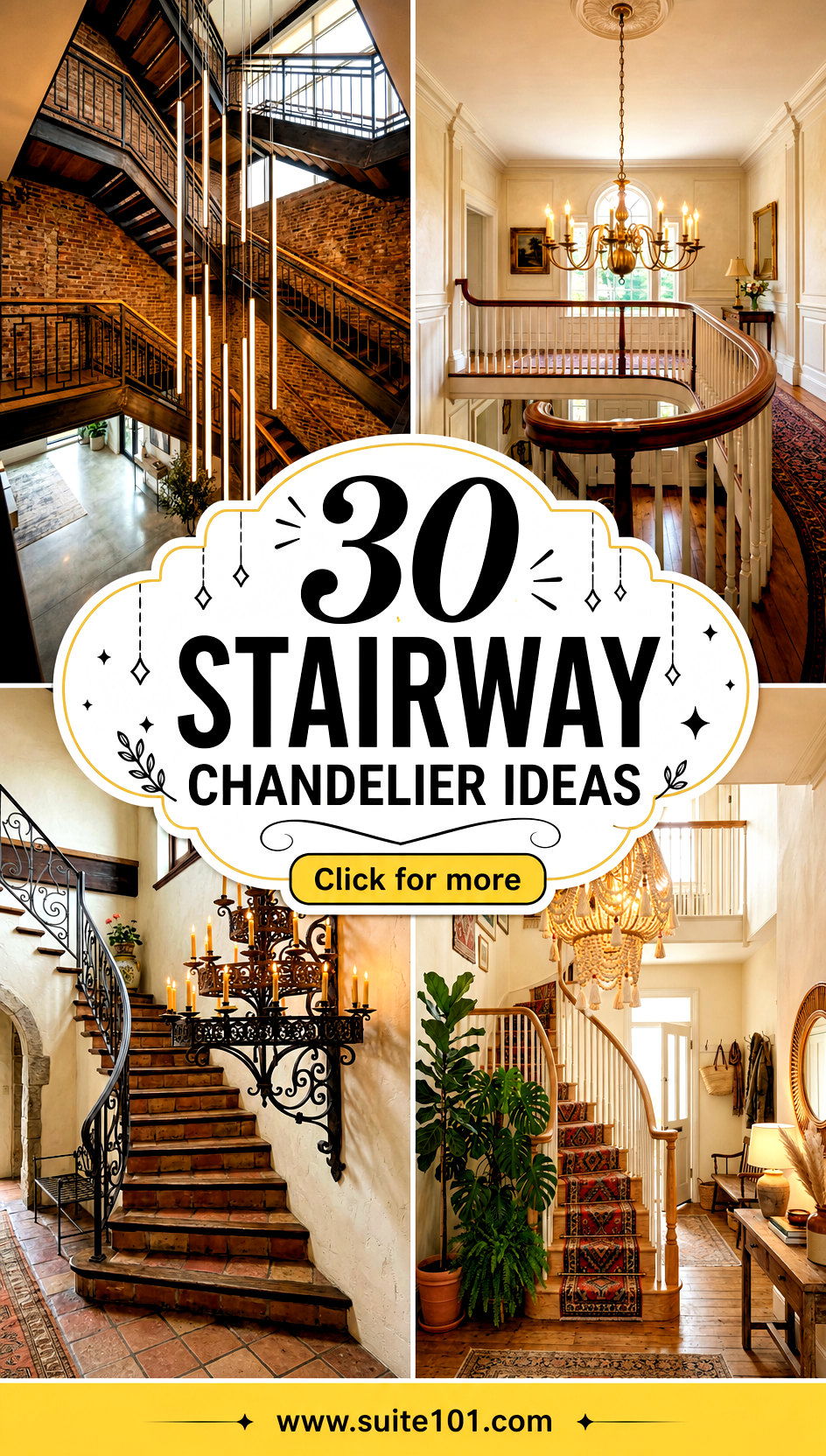 30 Stairway Chandelier Ideas to Add Wow-Factor to Your Entry - 30 Stairway Chandelier Ideas to Add Wow-Factor to Your Entry