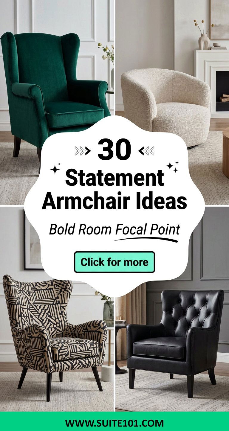 30 Statement Armchair Ideas to Create a Bold Room Focal Point - 30 Statement Armchair Ideas to Create a Bold Room Focal Point