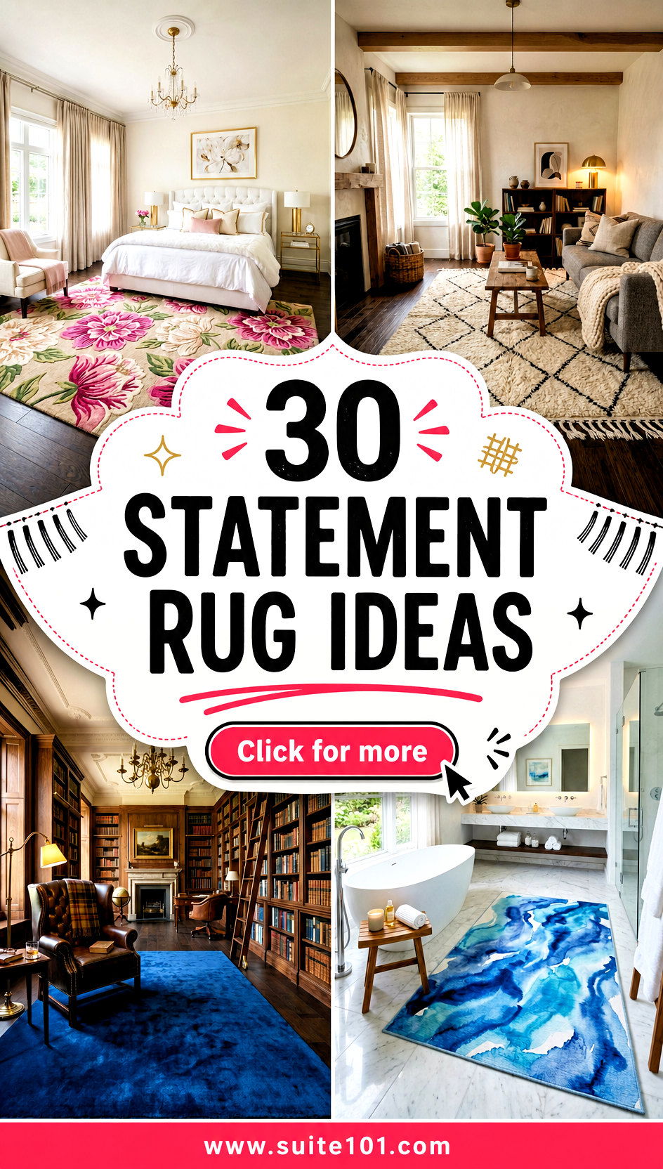 30 Statement Rug Ideas to Style Your Floors Like a Pro Today - 30 Statement Rug Ideas to Style Your Floors Like a Pro Today