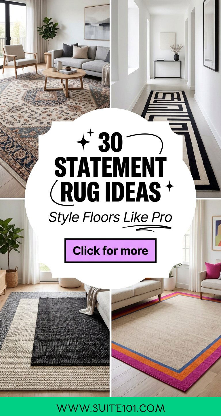 30 Statement Rug Ideas to Style Your Floors Like a Pro Today - 30 Statement Rug Ideas to Style Your Floors Like a Pro Today