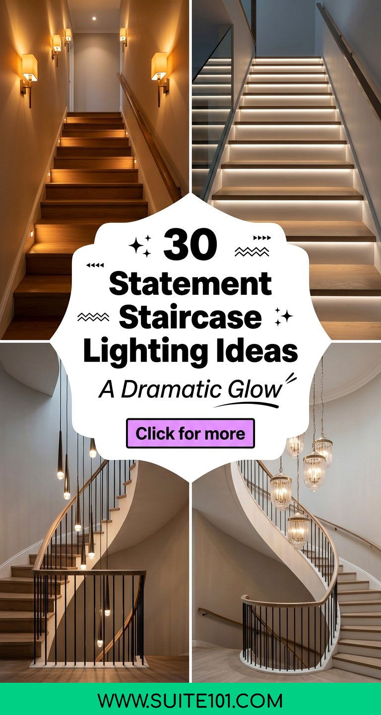 30 Statement Staircase Lighting Ideas for a Dramatic Glow - 30 Statement Staircase Lighting Ideas for a Dramatic Glow