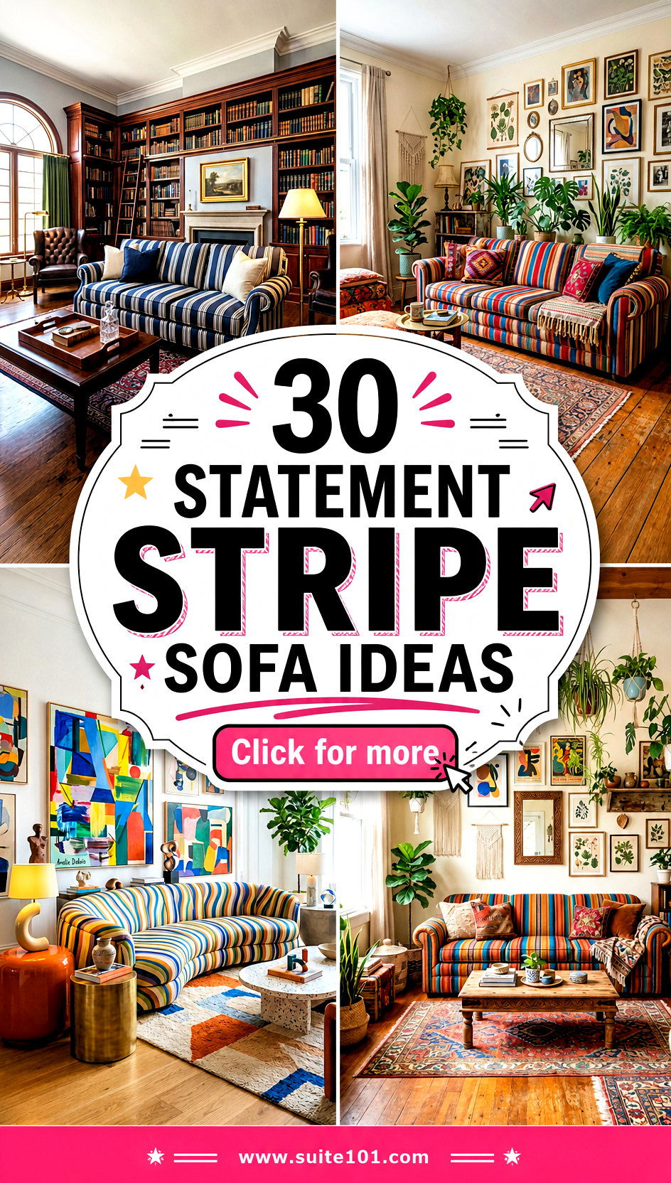30 Statement Stripe Sofa Ideas That Instantly Refresh Any Room - 30 Statement Stripe Sofa Ideas That Instantly Refresh Any Room
