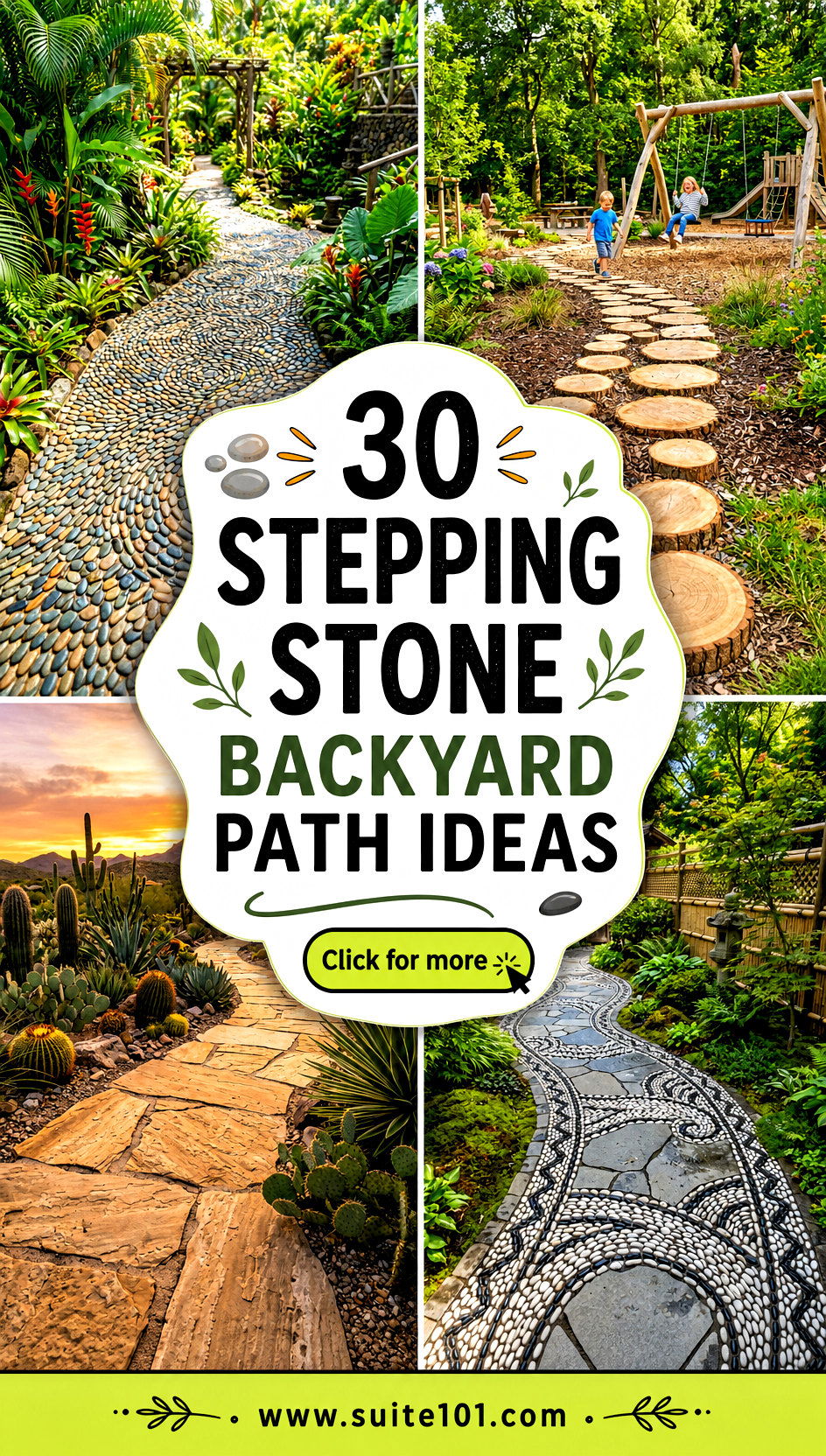 30 Stepping Stone Backyard Path Ideas Pathways Youll Love - 30 Stepping Stone Backyard Path Ideas: Pathways You'll Love