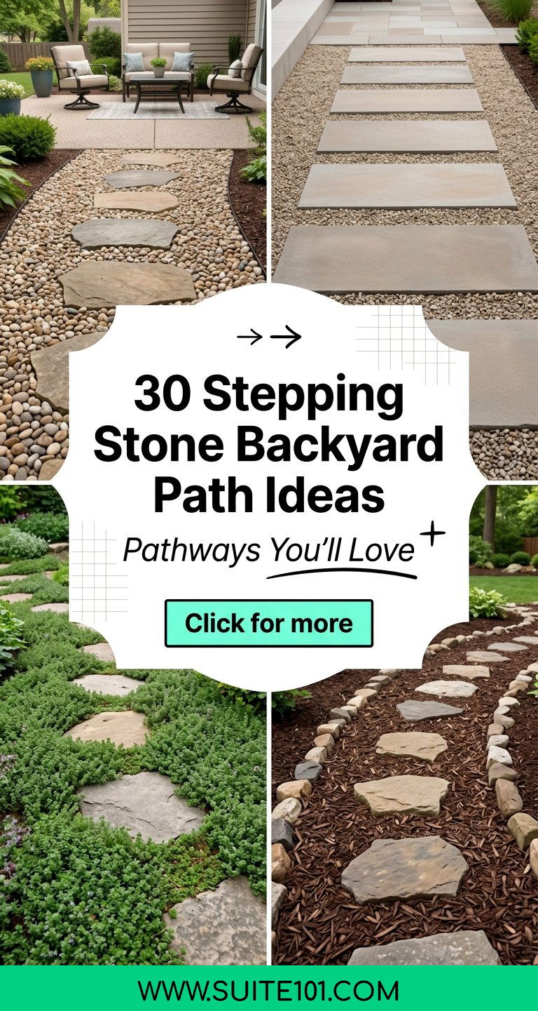 30 Stepping Stone Backyard Path Ideas Pathways Youll Love - 30 Stepping Stone Backyard Path Ideas: Pathways You'll Love