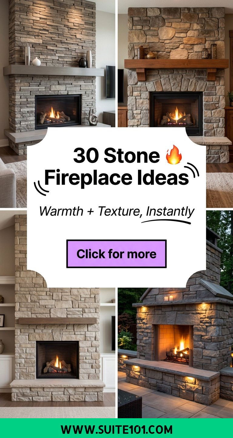 30 Stone Fireplace Ideas Add Warmth and Texture to Any Home - 30 Stone Fireplace Ideas: Add Warmth and Texture to Any Home