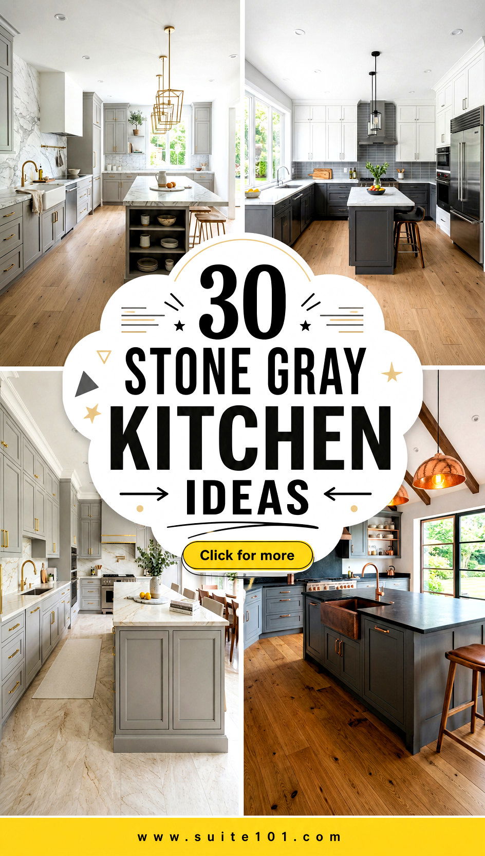 30 Stone Gray Kitchen Ideas Modern Style That Stays Beautiful - 30 Stone Gray Kitchen Ideas: Modern Style That Stays Beautiful