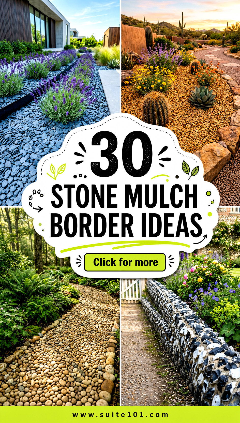30 Stone Mulch Border Ideas Clean Edges With Natural Contrast - 30 Stone Mulch Border Ideas: Clean Edges With Natural Contrast