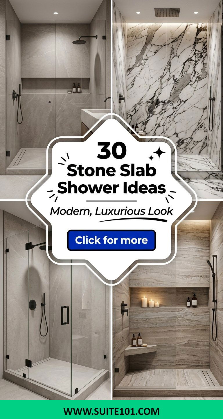 30 Stone Slab Shower Ideas for a Modern Luxurious Look - 30 Stone Slab Shower Ideas for a Modern, Luxurious Look