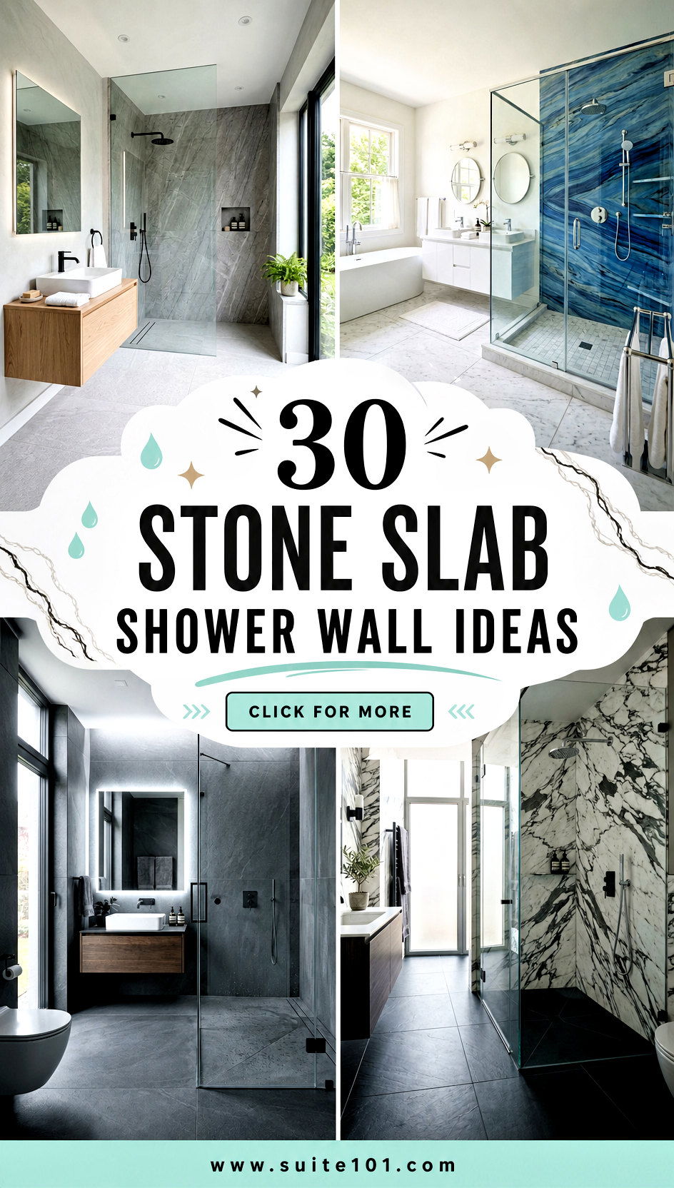 30 Stone Slab Shower Wall Ideas for a Luxe Natural Look - 30 Stone Slab Shower Wall Ideas for a Luxe, Natural Look