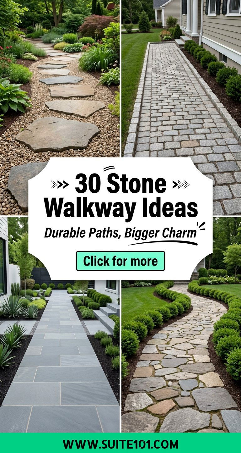 30 Stone Walkway Ideas Durable Paths That Boost Curb Appeal - 30 Stone Walkway Ideas: Durable Paths That Boost Curb Appeal