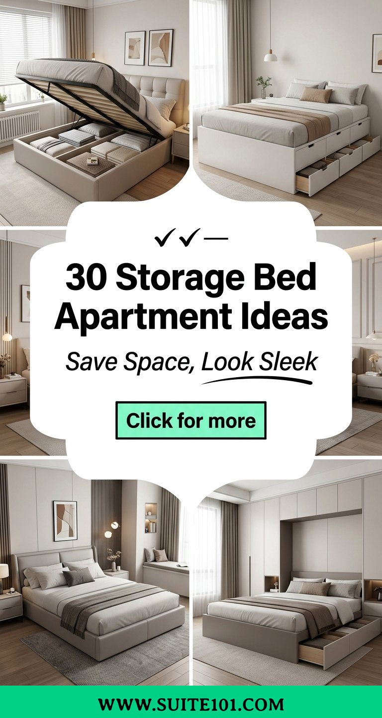 30 Storage Bed Apartment Ideas That Save Space and Look Sleek - 30 Storage Bed Apartment Ideas That Save Space and Look Sleek