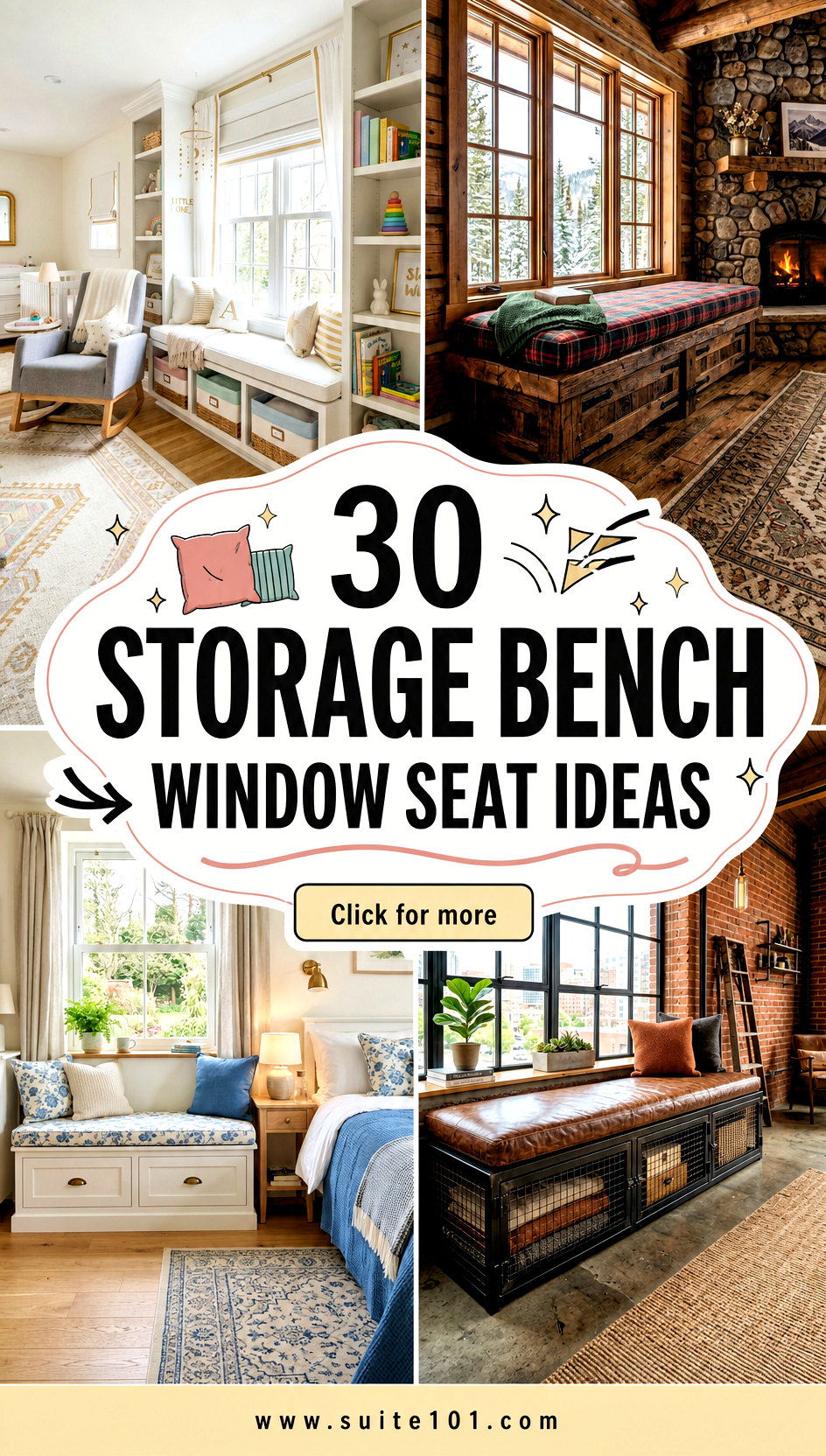 30 Storage Bench Window Seat Ideas for Extra Cozy Seating - 30 Storage Bench Window Seat Ideas for Extra Cozy Seating