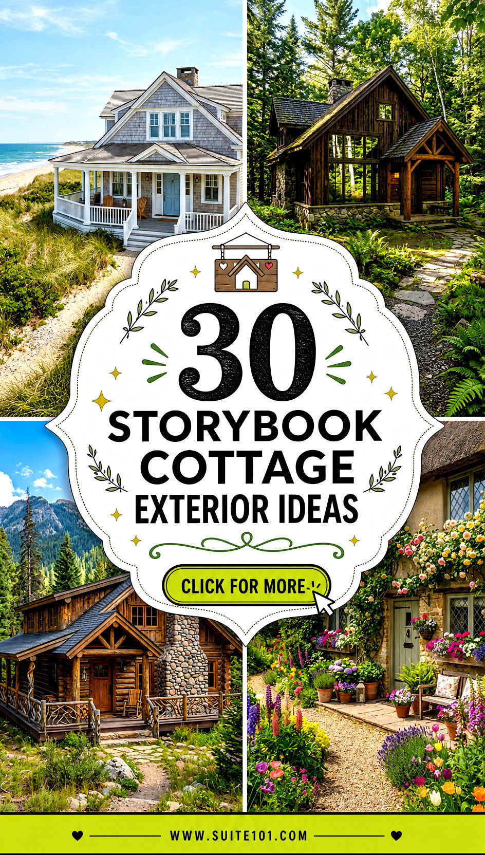 30 Storybook Cottage Exterior Ideas for Breathtaking Curb Appeal - 30 Storybook Cottage Exterior Ideas for Breathtaking Curb Appeal
