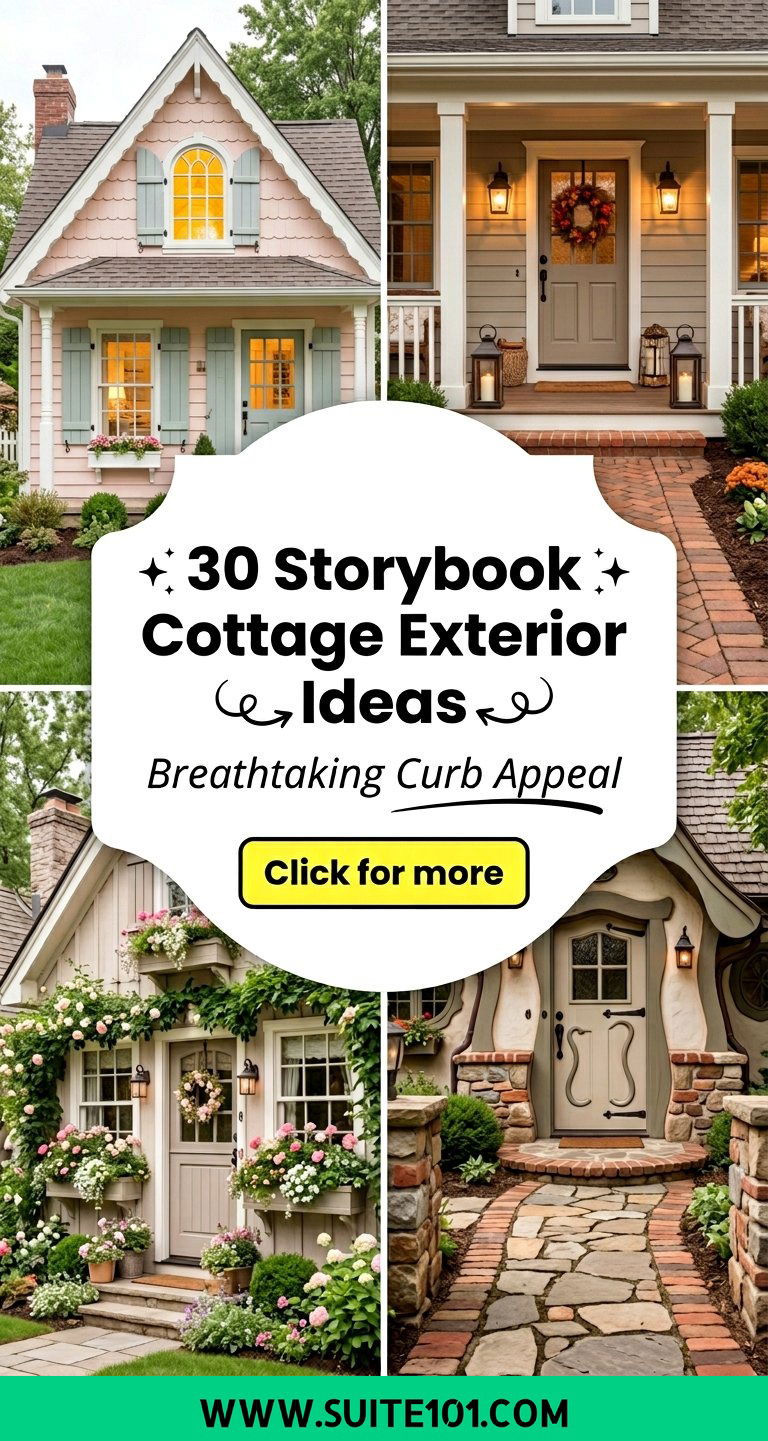 30 Storybook Cottage Exterior Ideas for Breathtaking Curb Appeal - 30 Storybook Cottage Exterior Ideas for Breathtaking Curb Appeal