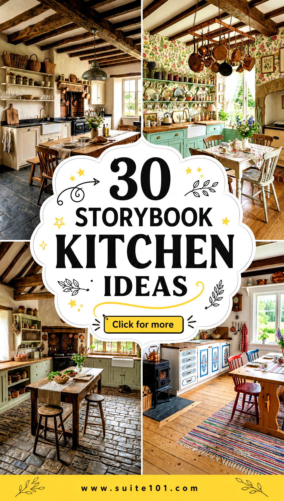 30 Storybook Kitchen Ideas for Warm Whimsical Everyday Cooking - 30 Storybook Kitchen Ideas for Warm, Whimsical Everyday Cooking