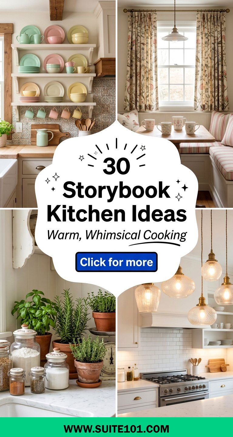 30 Storybook Kitchen Ideas for Warm Whimsical Everyday Cooking - 30 Storybook Kitchen Ideas for Warm, Whimsical Everyday Cooking