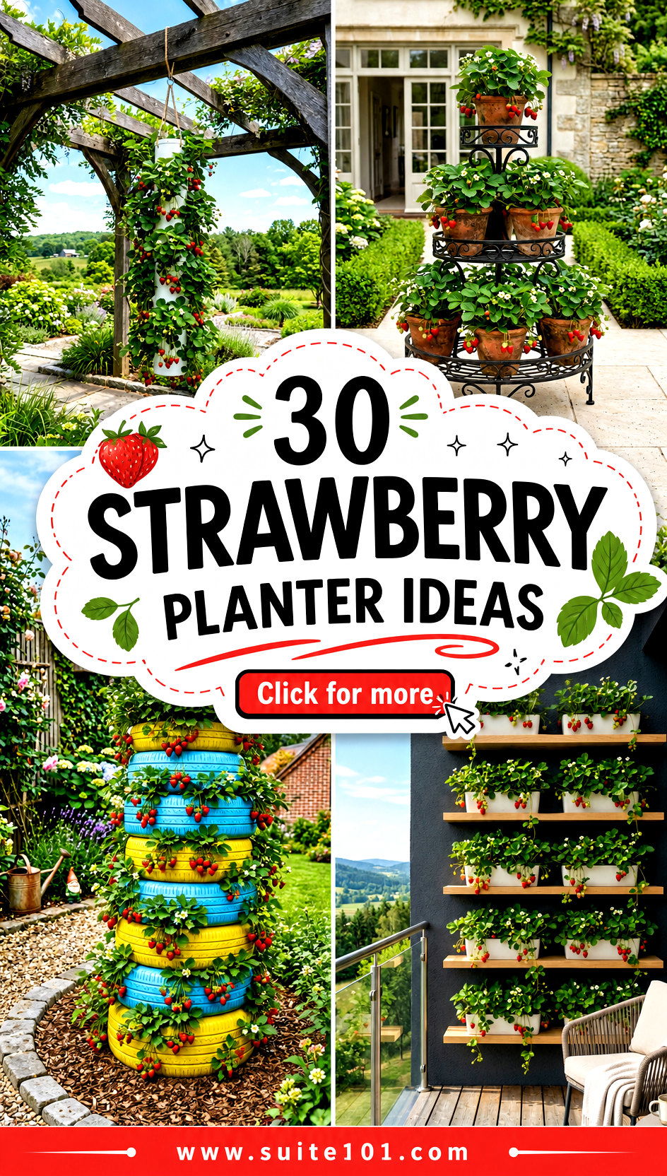 30 Strawberry Planter Ideas for a Bigger Brighter Patio - 30 Strawberry Planter Ideas for a Bigger, Brighter Patio