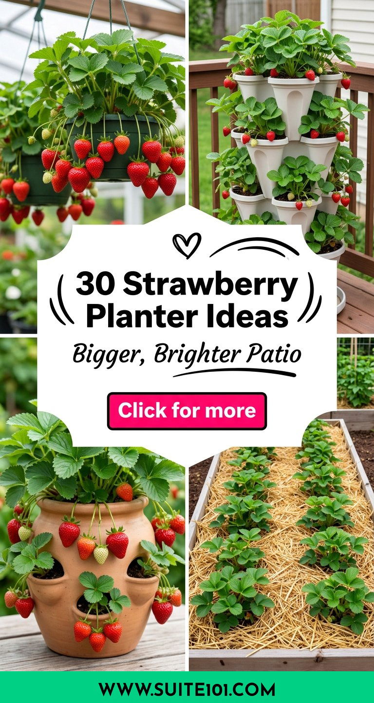 30 Strawberry Planter Ideas for a Bigger Brighter Patio - 30 Strawberry Planter Ideas for a Bigger, Brighter Patio