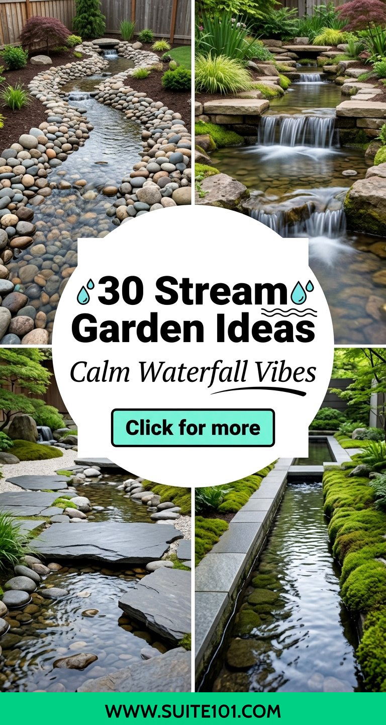 30 Stream Garden Ideas to Add Calm Waterfall Vibes at Home - 30 Stream Garden Ideas to Add Calm Waterfall Vibes at Home
