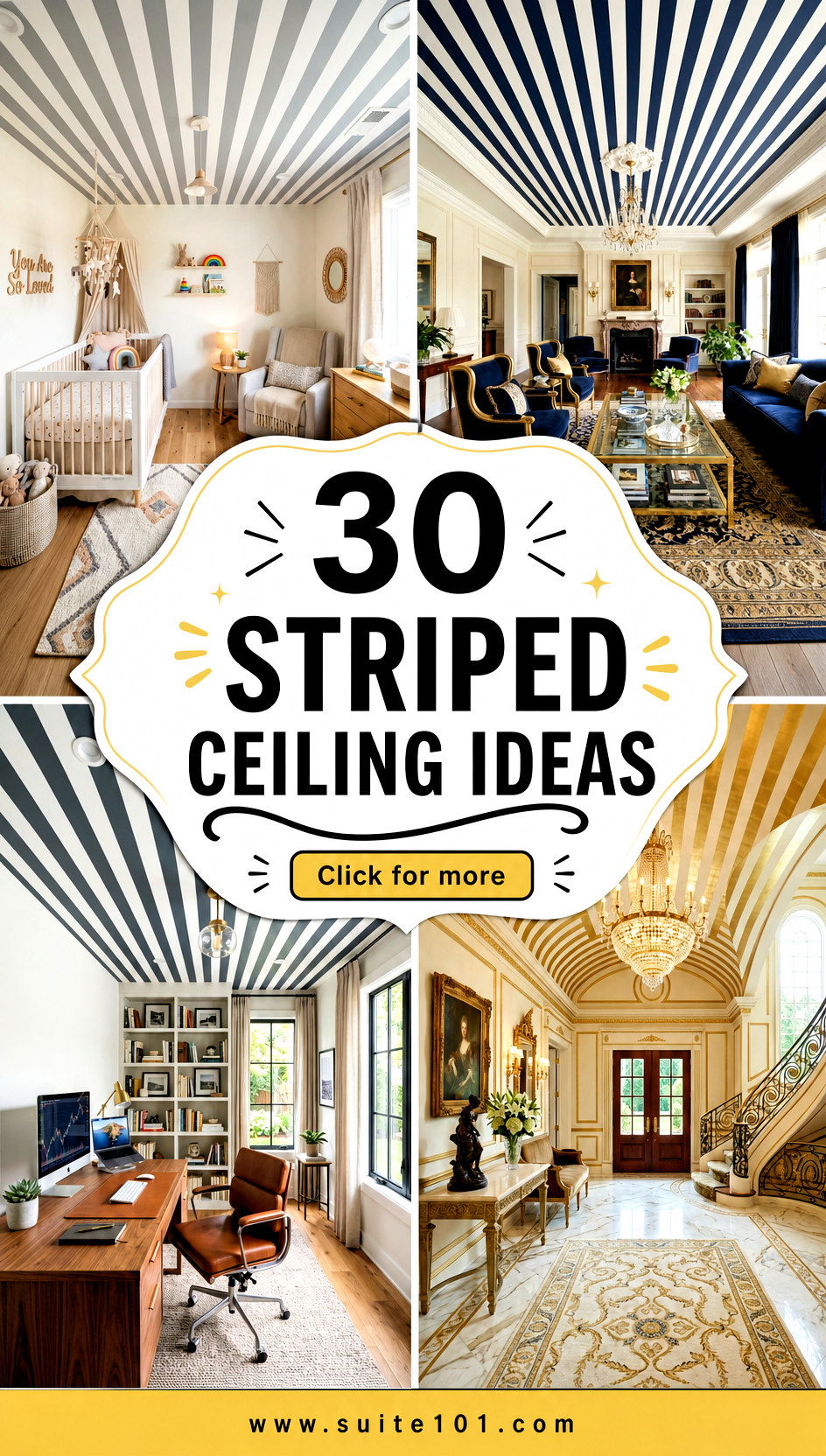 30 Striped Ceiling Ideas That Add Height and Wow Factor - 30 Striped Ceiling Ideas That Add Height and Wow Factor