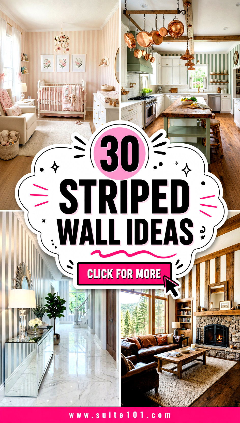 30 Striped Wall Ideas That Turn Any Room Into Instant Wow - 30 Striped Wall Ideas That Turn Any Room Into Instant Wow