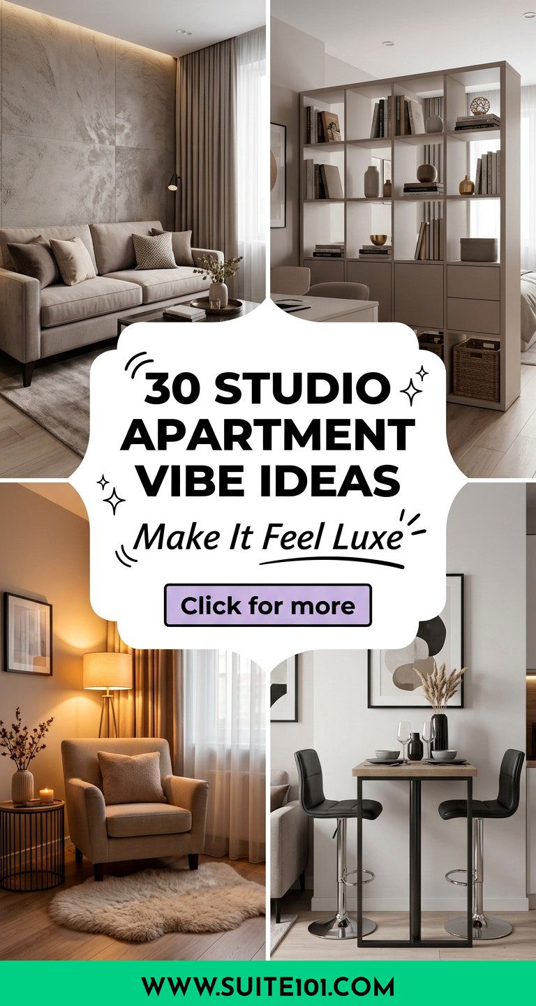 30 Studio Apartment Vibe Ideas to Make Small Spaces Feel Luxe - 30 Studio Apartment Vibe Ideas to Make Small Spaces Feel Luxe