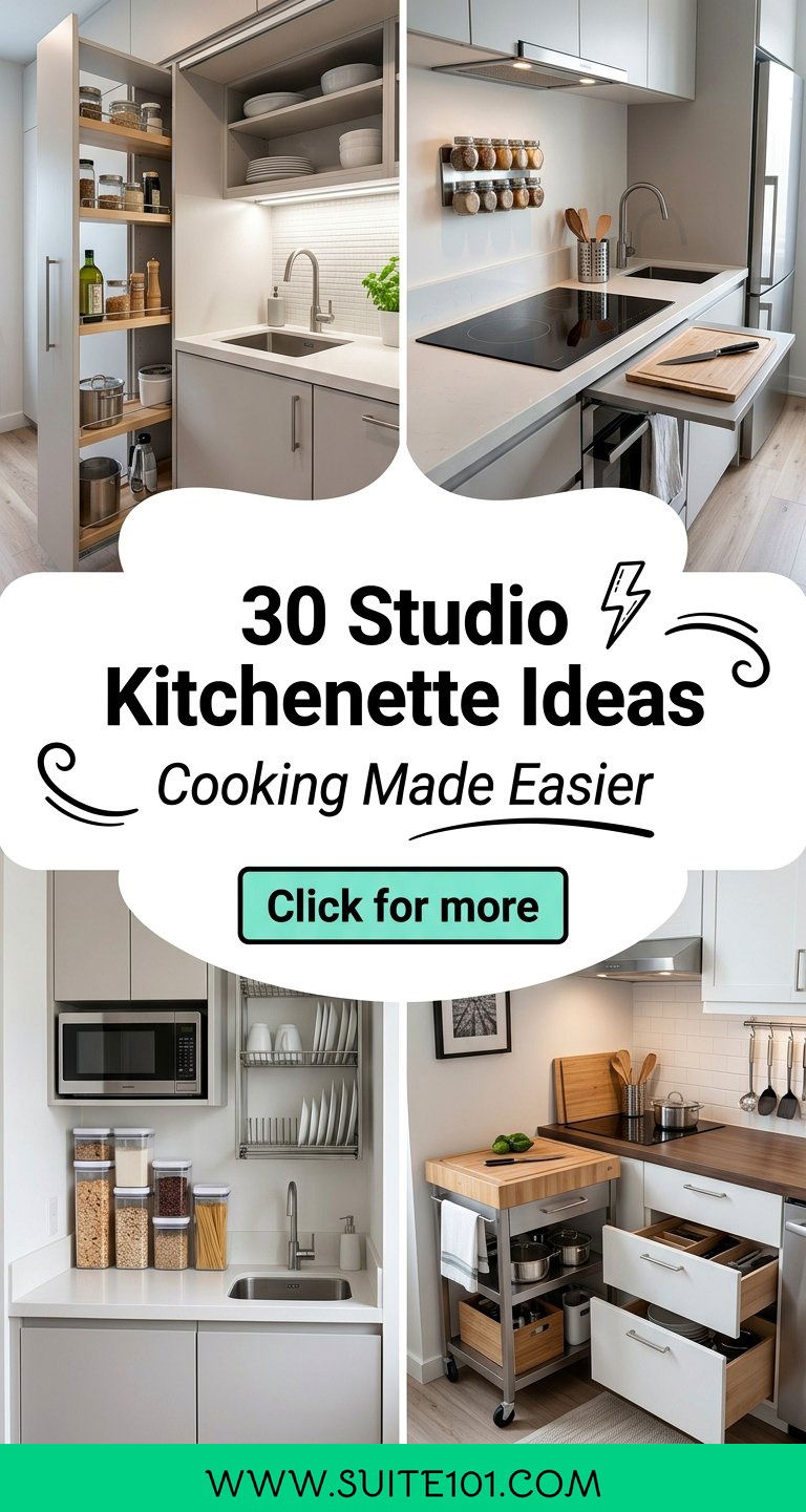 30 Studio Kitchenette Ideas for Cooking in Tight Spaces Easier - 30 Studio Kitchenette Ideas for Cooking in Tight Spaces Easier