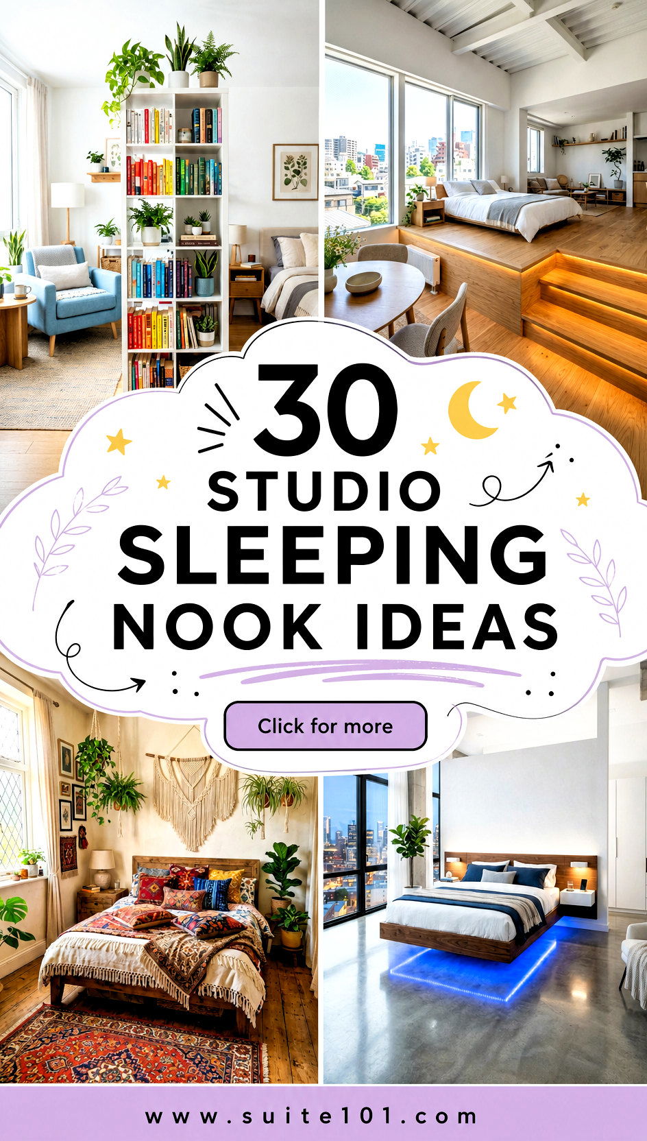 30 Studio Sleeping Nook Ideas for Cozy Small Apartments - 30 Studio Sleeping Nook Ideas for Cozy Small Apartments