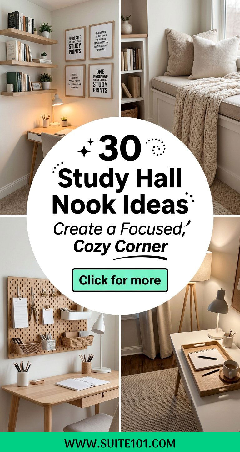 30 Study Hall Nook Ideas to Create a Focused Cozy Corner - 30 Study Hall Nook Ideas to Create a Focused, Cozy Corner
