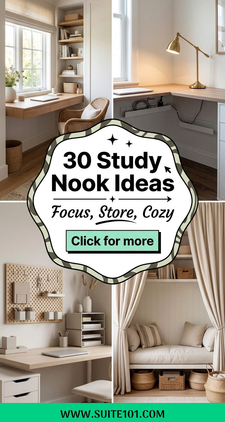 30 Study Nook Ideas for Focus Storage and Cozy Style Plus - 30 Study Nook Ideas for Focus, Storage, and Cozy Style Plus