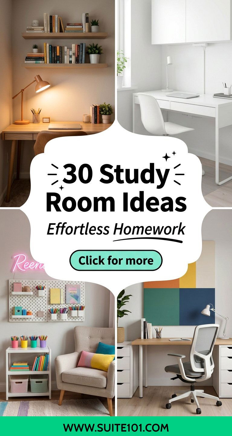 30 Study Room Ideas That Make Homework Feel Effortless - 30 Study Room Ideas That Make Homework Feel Effortless