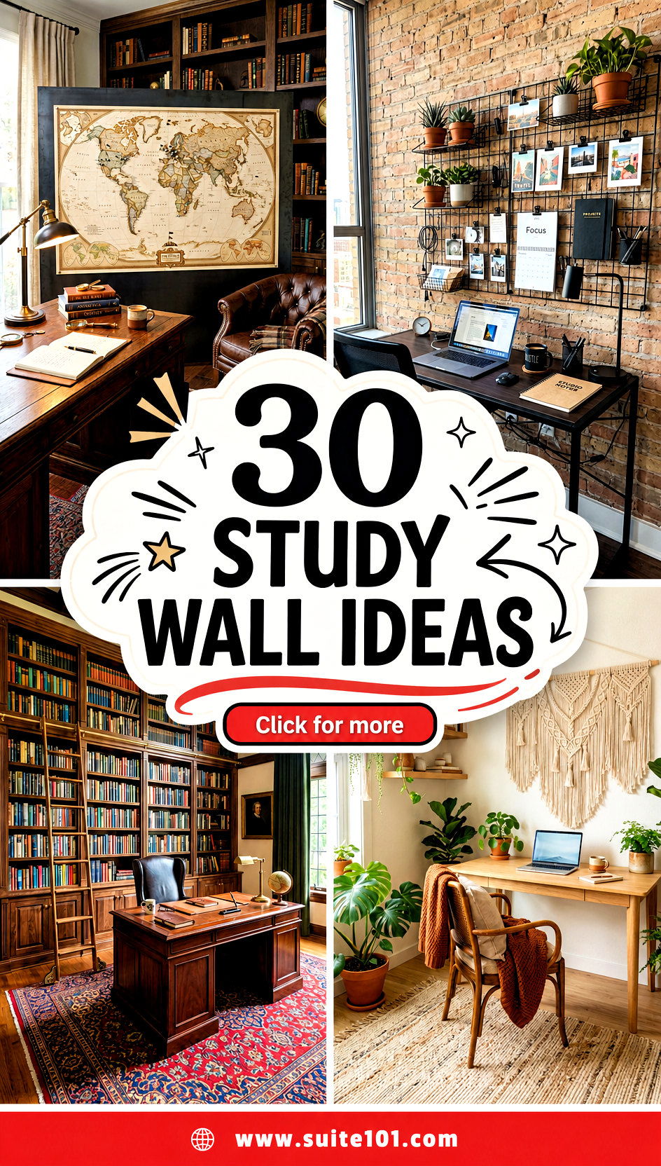 30 Study Wall Ideas to Create a Focused Stylish Workspace - 30 Study Wall Ideas to Create a Focused, Stylish Workspace