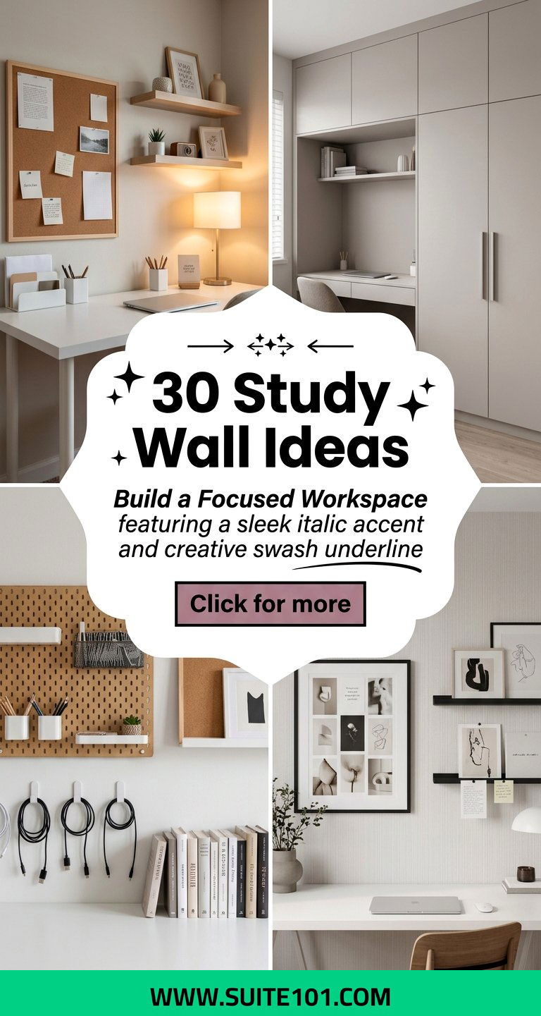 30 Study Wall Ideas to Create a Focused Stylish Workspace - 30 Study Wall Ideas to Create a Focused, Stylish Workspace