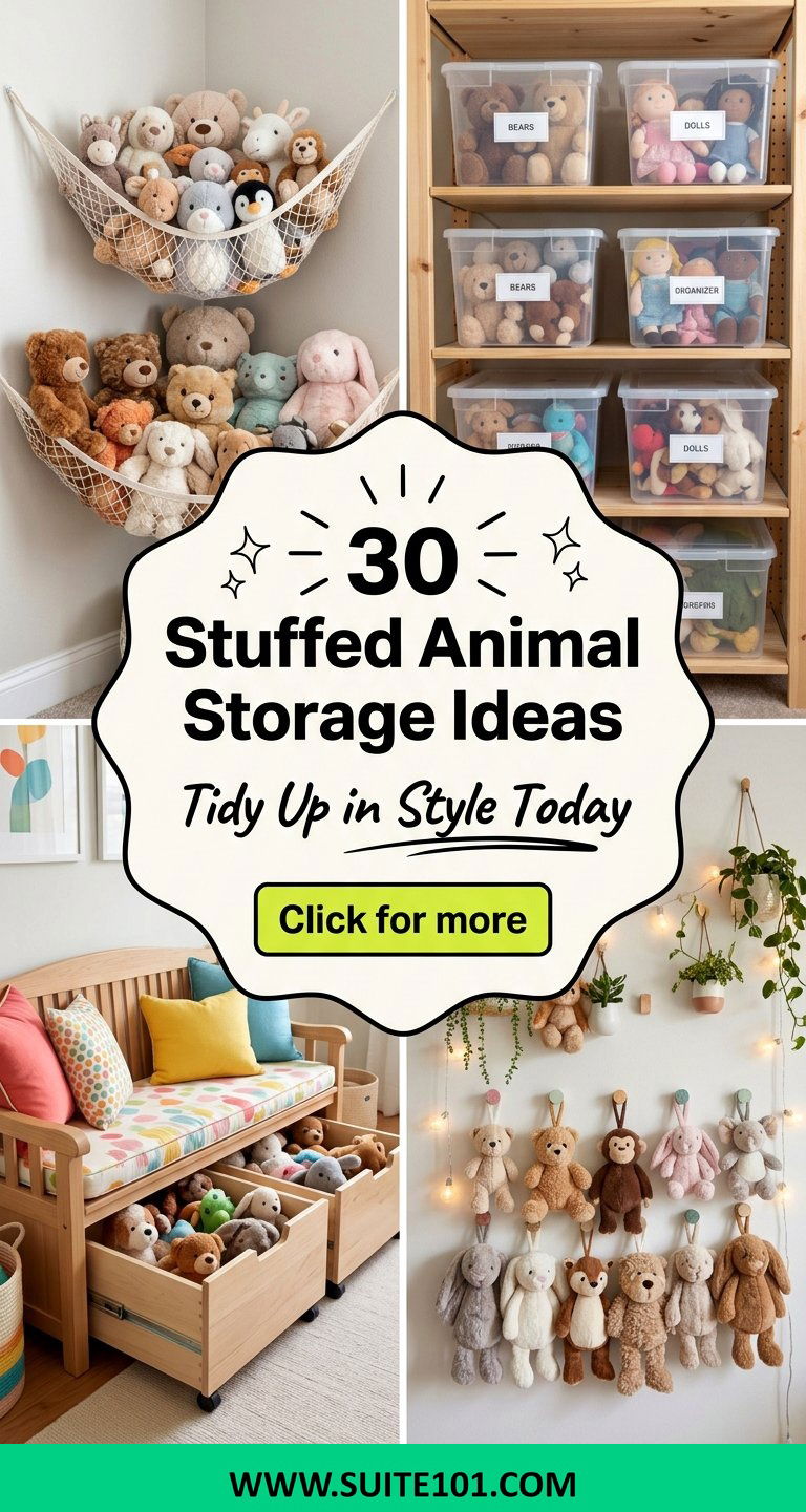 30 Stuffed Animal Storage Ideas to Tidy Up in Style Today - 30 Stuffed Animal Storage Ideas to Tidy Up in Style Today
