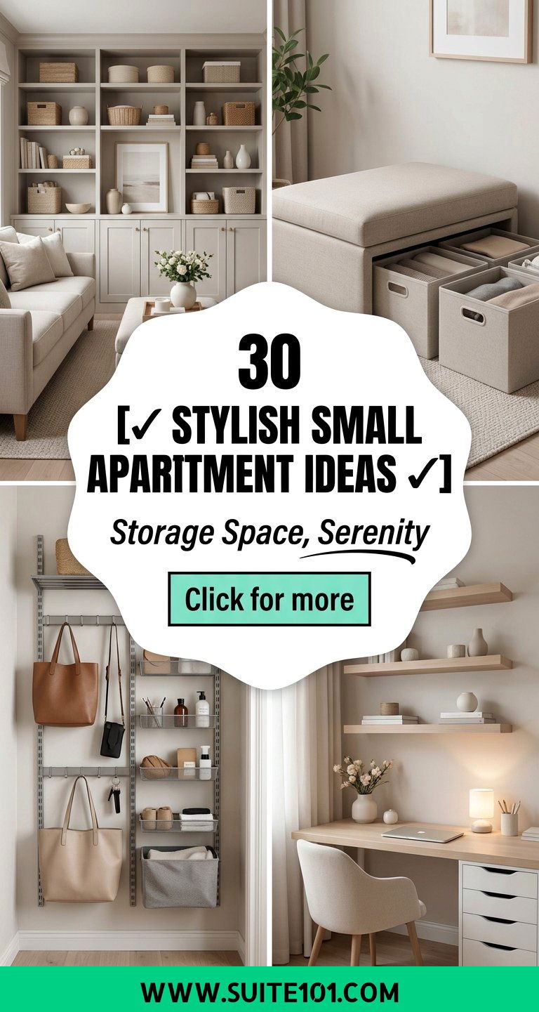 30 Stylish Small Apartment Ideas for Storage Space and Serenity - 30 Stylish Small Apartment Ideas for Storage Space and Serenity