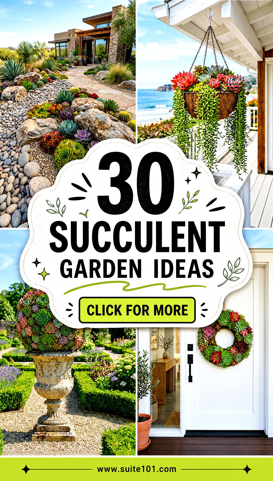 30 Succulent Garden Ideas for Rock-Solid Texture and Color - 30 Succulent Garden Ideas for Rock-Solid Texture and Color