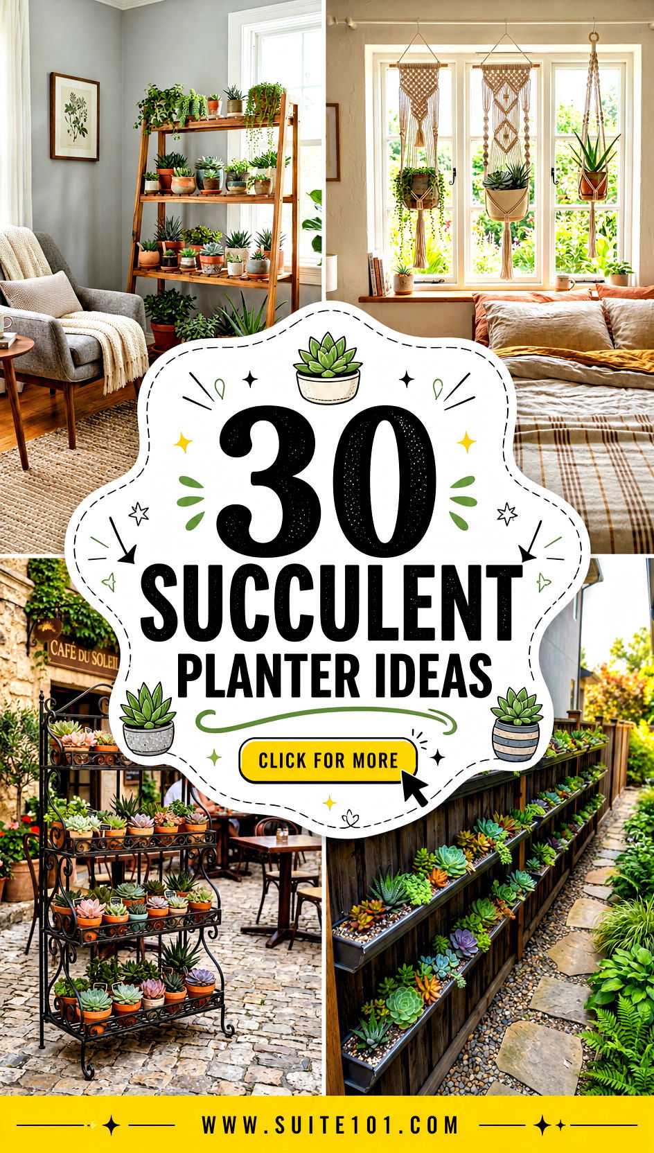 30 Succulent Planter Ideas for Small Spaces-Bright and Beautiful - 30 Succulent Planter Ideas for Small Spaces-Bright and Beautiful