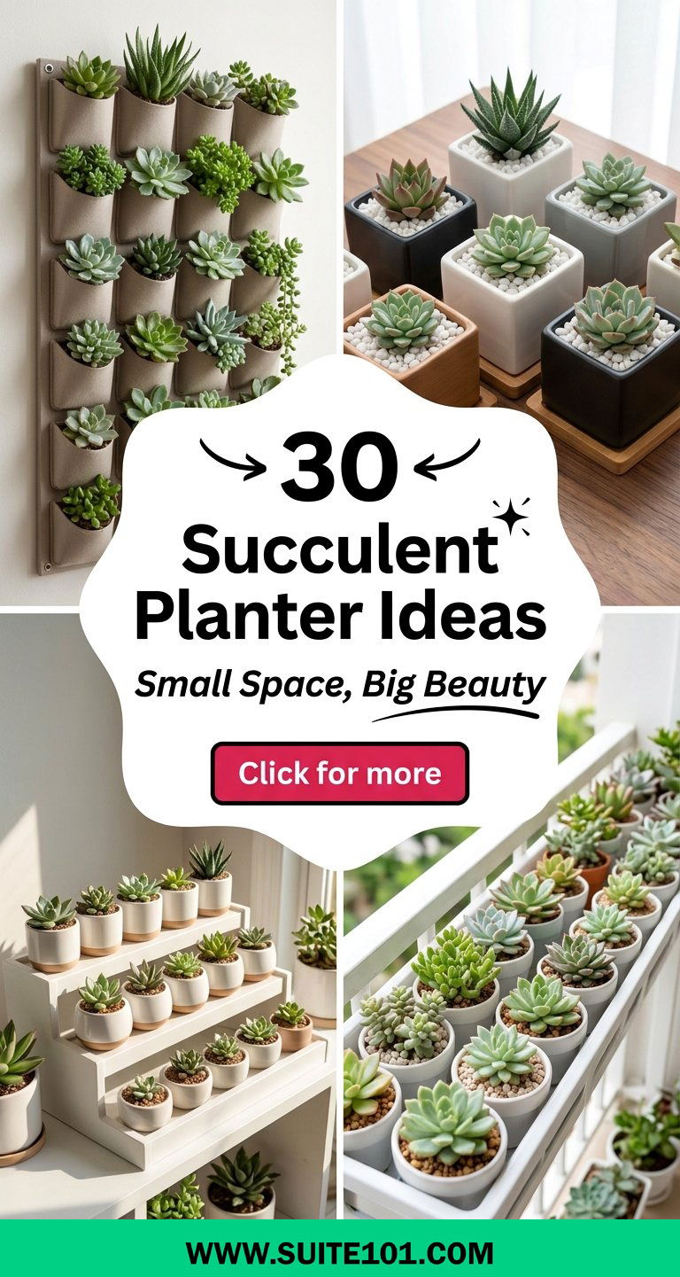 30 Succulent Planter Ideas for Small Spaces-Bright and Beautiful - 30 Succulent Planter Ideas for Small Spaces-Bright and Beautiful