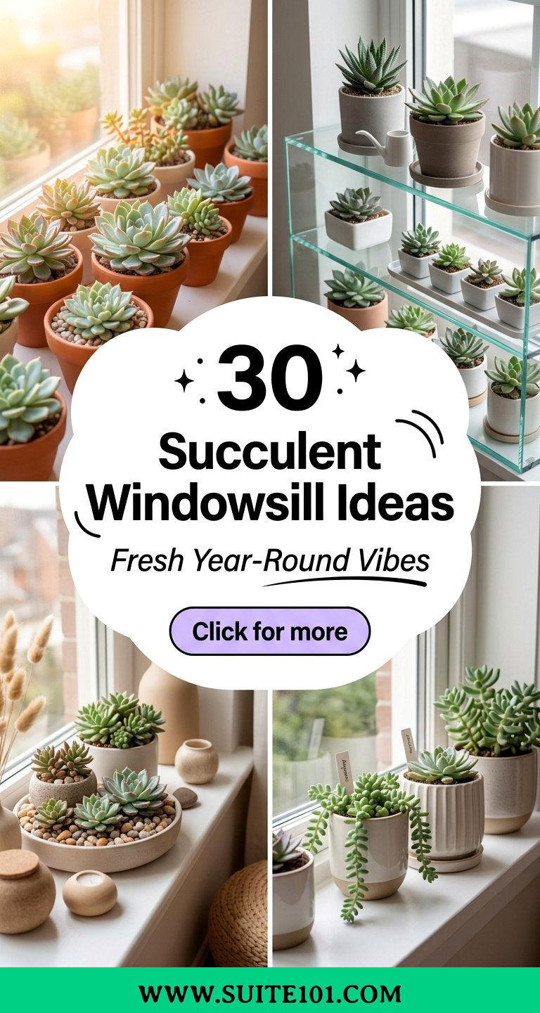 30 Succulent Windowsill Ideas That Look Fresh Year-Round Now - 30 Succulent Windowsill Ideas That Look Fresh Year-Round Now