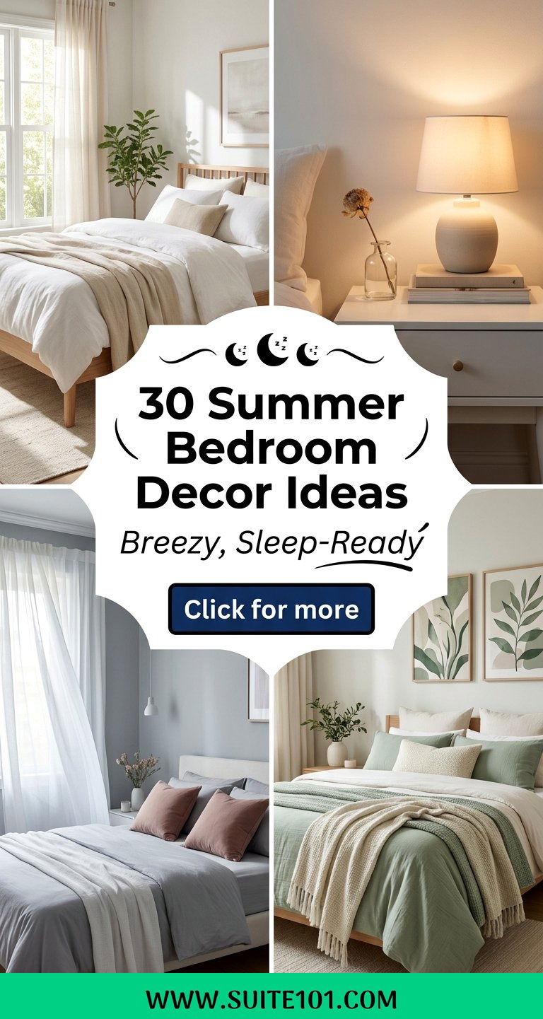 30 Summer Bedroom Decor Ideas for a Breezy Sleep-Ready Retreat - 30 Summer Bedroom Decor Ideas for a Breezy, Sleep-Ready Retreat