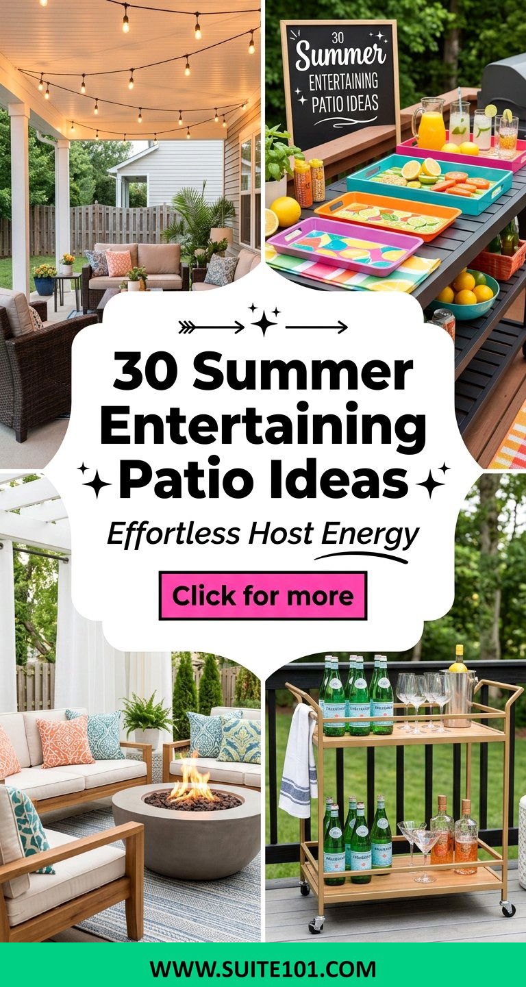 30 Summer Entertaining Patio Ideas for Effortless Hosting - 30 Summer Entertaining Patio Ideas for Effortless Hosting