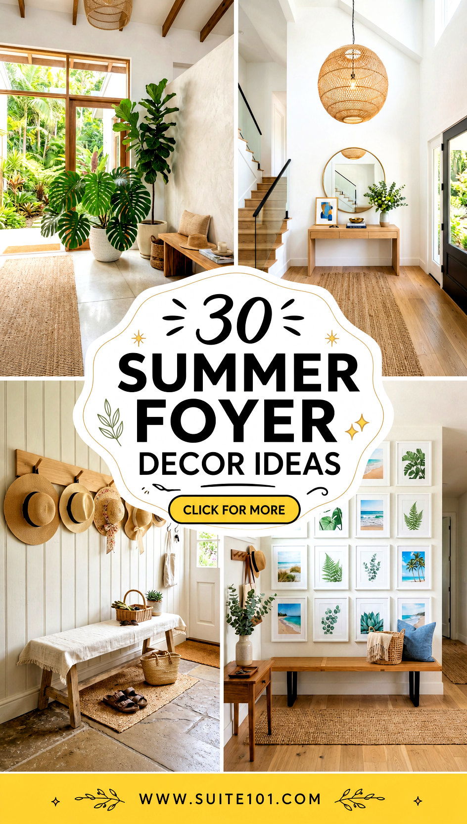 30 Summer Foyer Decor Ideas to Welcome Guests All Season - 30 Summer Foyer Decor Ideas to Welcome Guests All Season